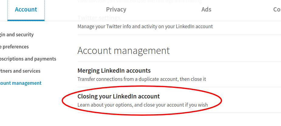 How Do You Delete A Linkedin Account