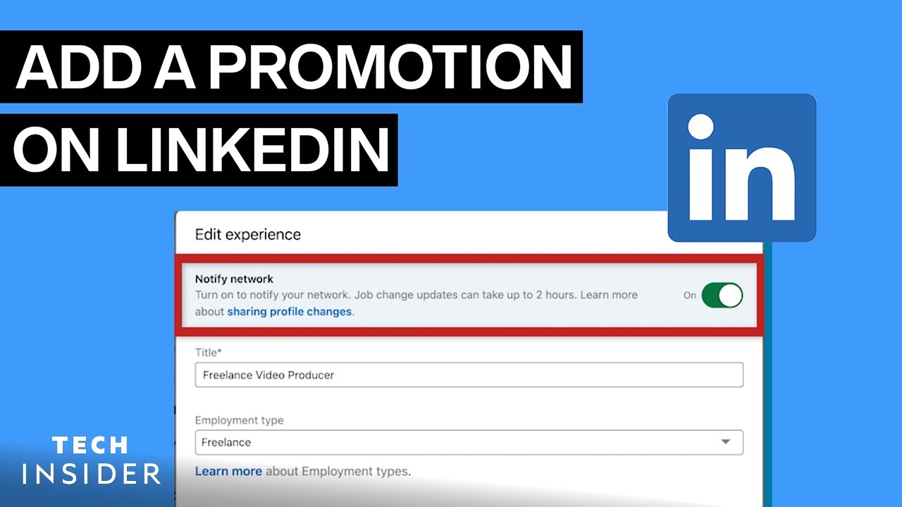 how to add a promotion on linkedin