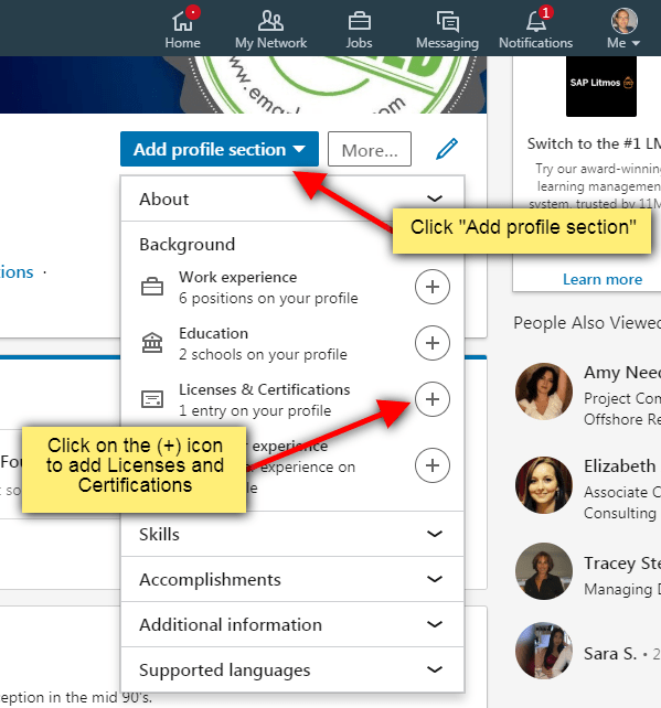 How To Add Certification On Linkedin