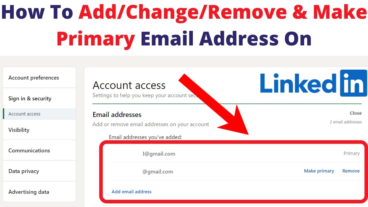 How To Change Email On Linkedin