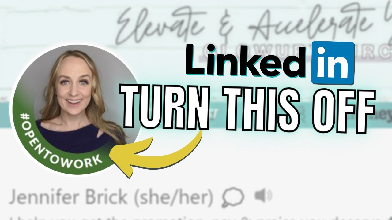 How To Remove Open To Work On Linkedin