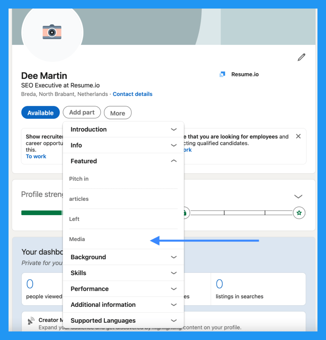 How To Update Resume On Linkedin