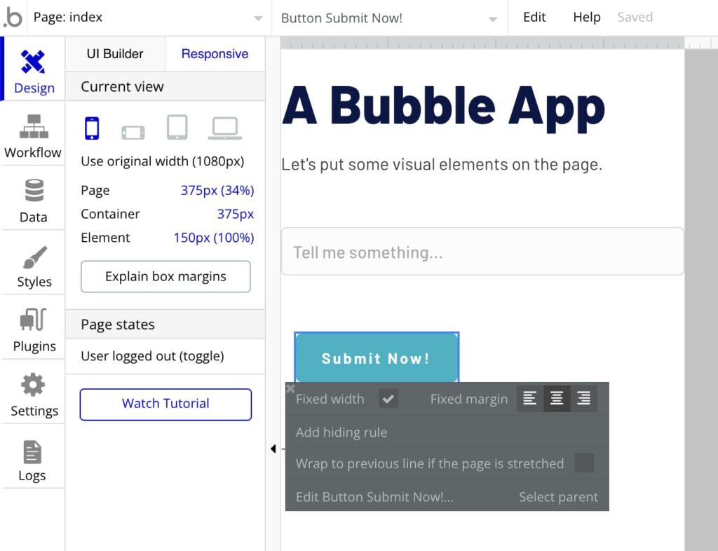 Bubble no-code app builder review