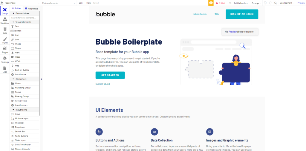 Bubble visual programming review