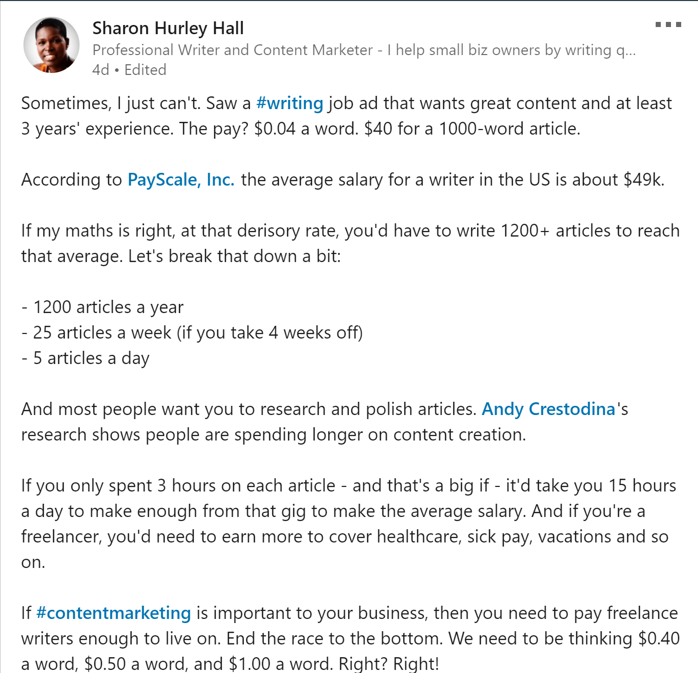 Does Linkedin Pay You for Writing?
