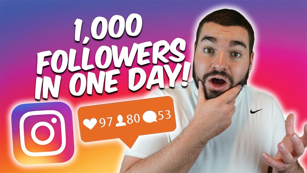 How to Get 1,000 Followers in One Day?