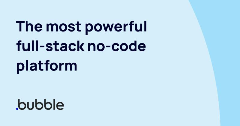 The Full-Stack No Code App Builder